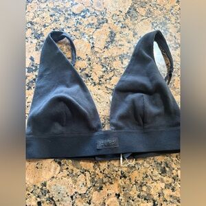 Skims cotton rib PLUNGE BRALETTE